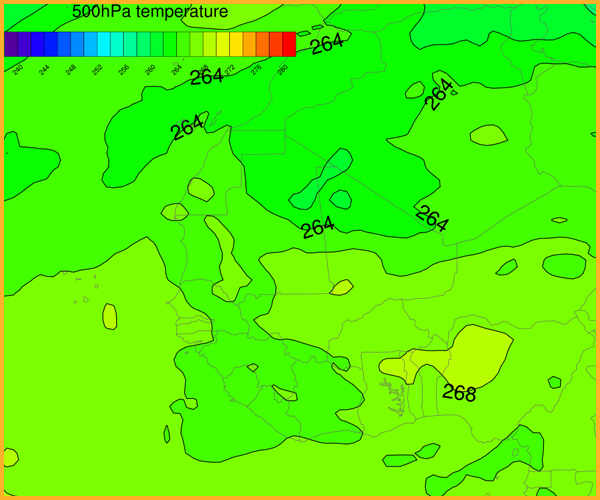 500 hPa temperature