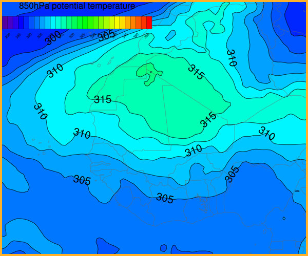 hPa potential temperature