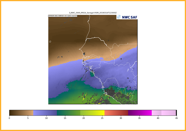 Middle level precipitable water (850 hPa to 500 hpa)
